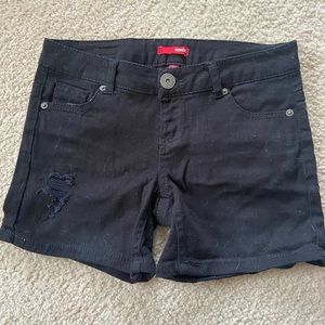 BONGO black denim shorts